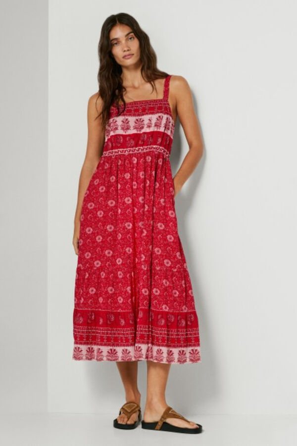 Pepe Jeans Vestido sem mangas vermelho