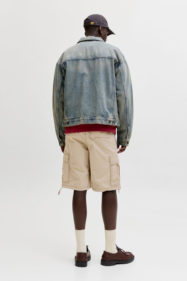 Jack & Jones Bermuda cargo relaxed fit cinzento