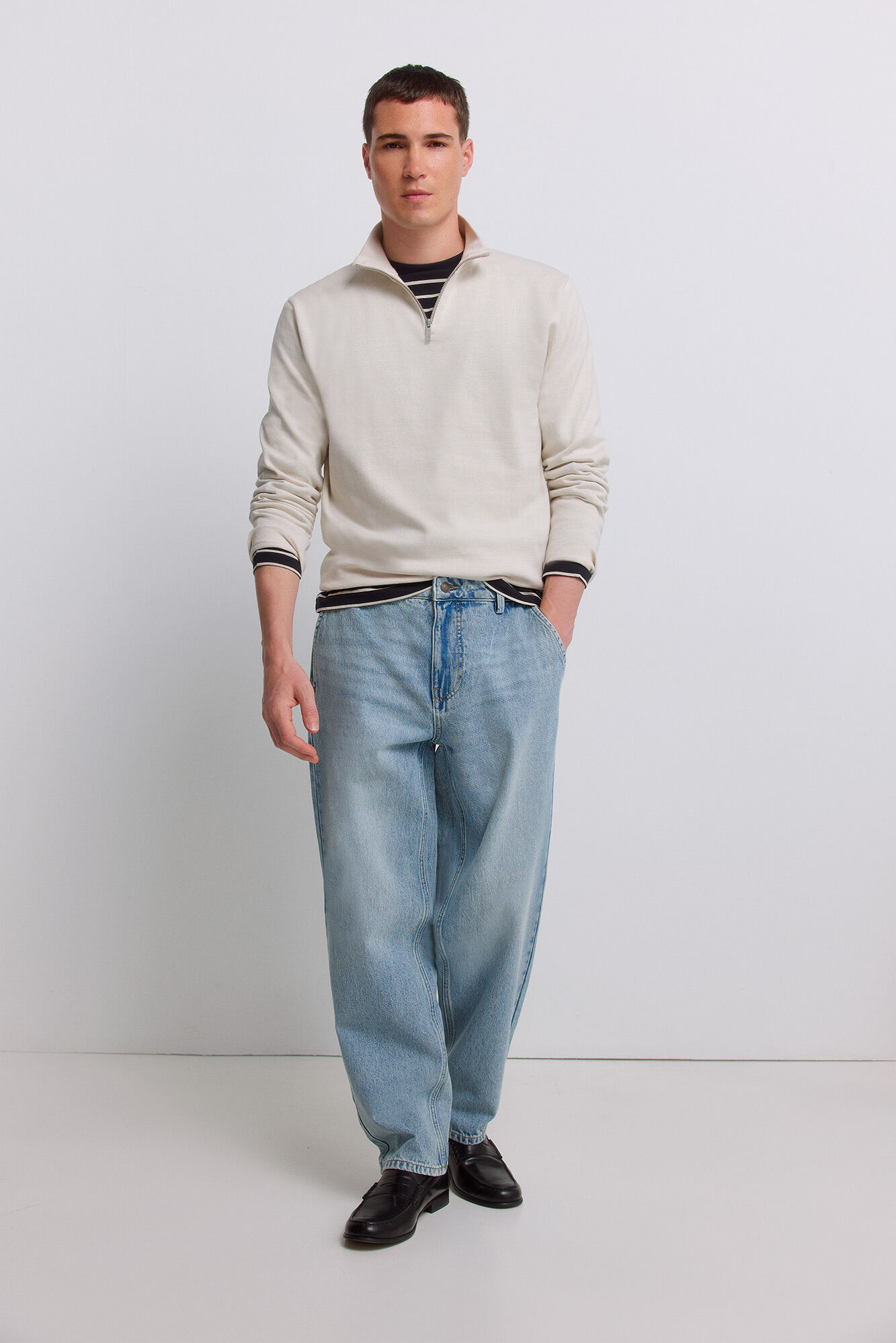 Springfield Camisola b&aacute;sica gola camionista