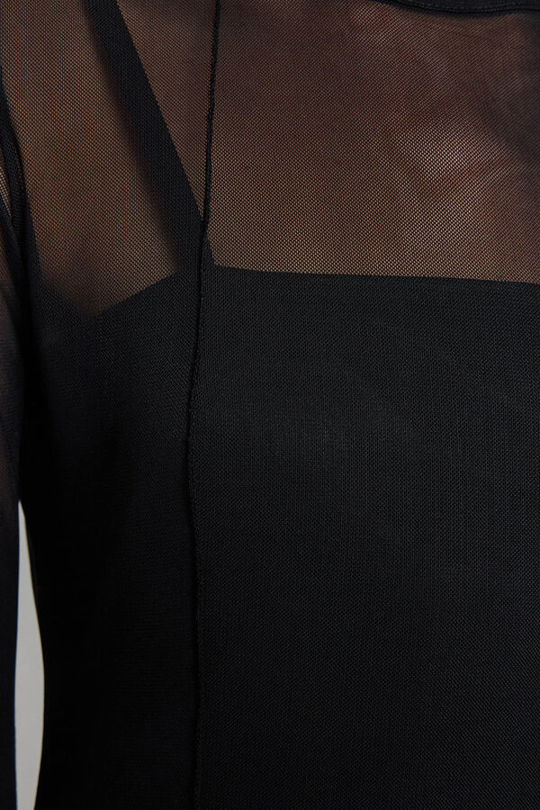 Trendyol Vestido midi ajustado preto