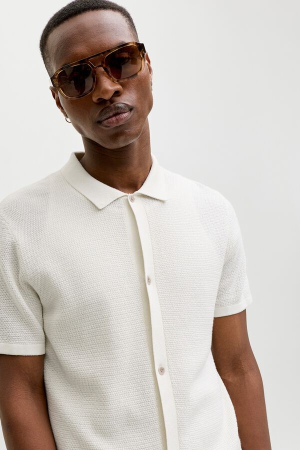 Jack & Jones Camisola de malha regular fit branco