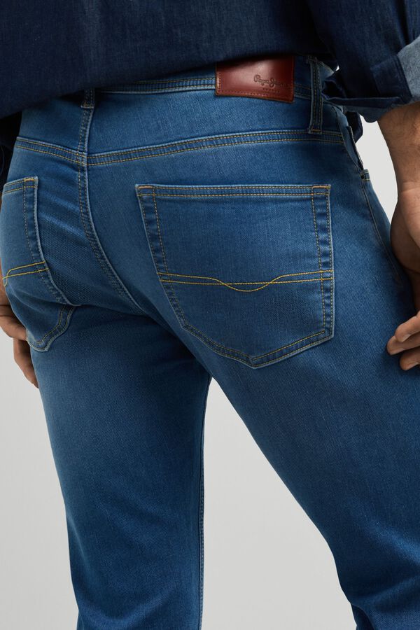 Pepe Jeans Jeans slim de malha azul