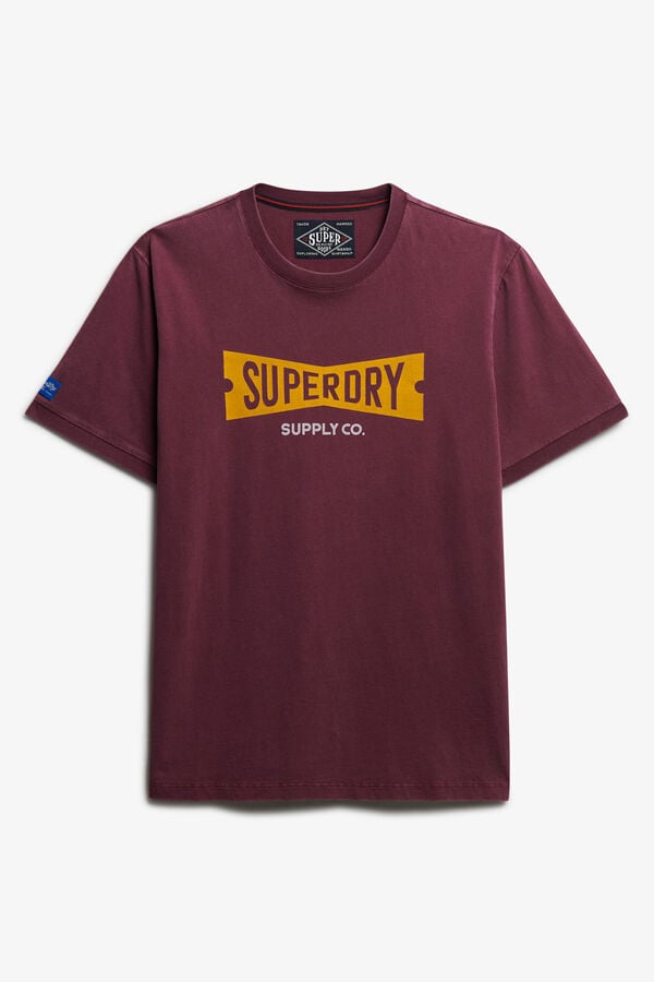 Superdry T-shirt decote redondo estampado