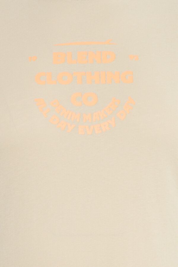 Blend PLUS T-shirt de manga curta tamanho grande bege