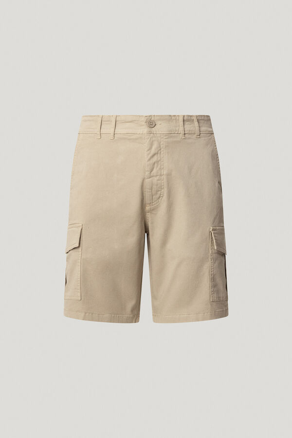 Pepe Jeans Carga Sazonal das Bermudas bege