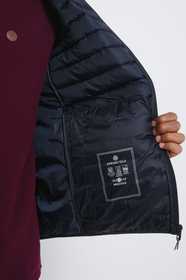 Springfield Casaco acolchoada azul