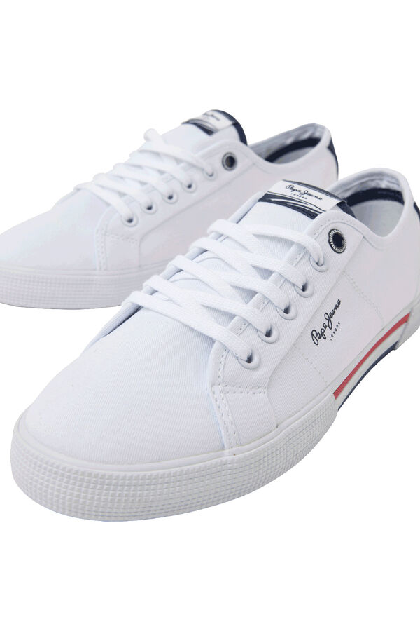 Pepe Jeans Tênis Clássicos em Sarja branco