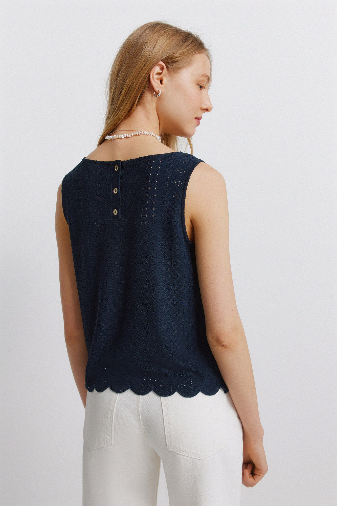 Springfield Camiseta tirantes crochet