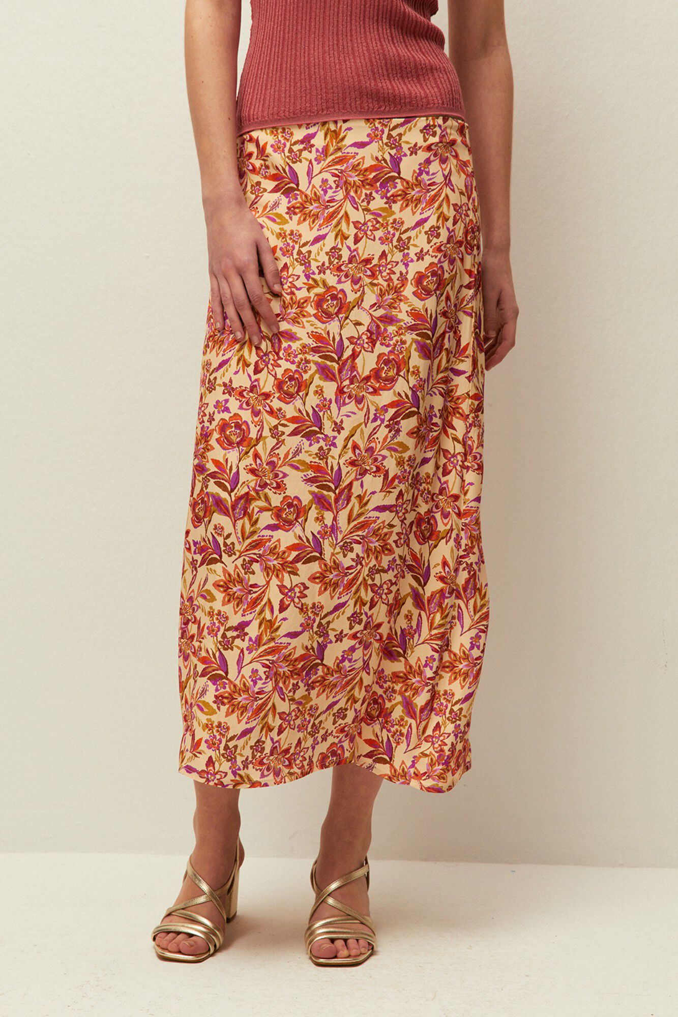 Systemaction Falda estampado floral