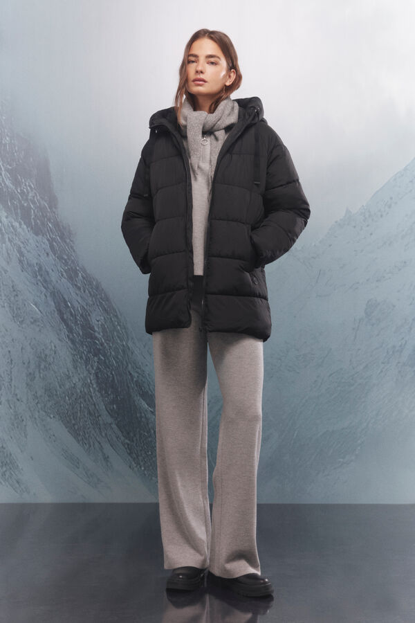 Springfield Casaco acolchoada repelente à água Sorona Aura preto