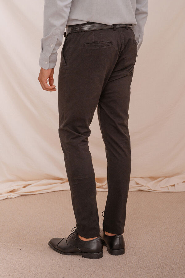 Celopman Calça Chino Skinny preto