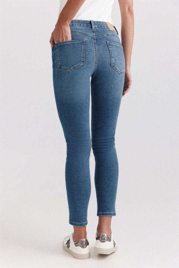 Springfield Jeans skinny push up azul