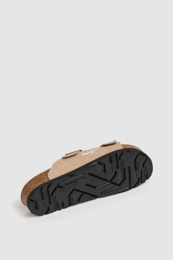 Pepe Jeans Sand&aacute;lias anat&oacute;micas com fivelas bege