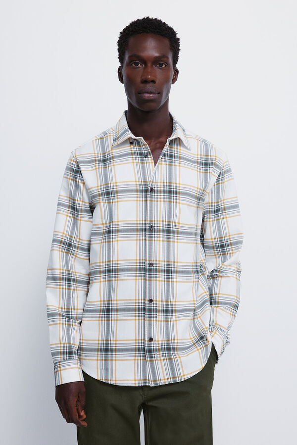 Springfield Camisa xadrez branco