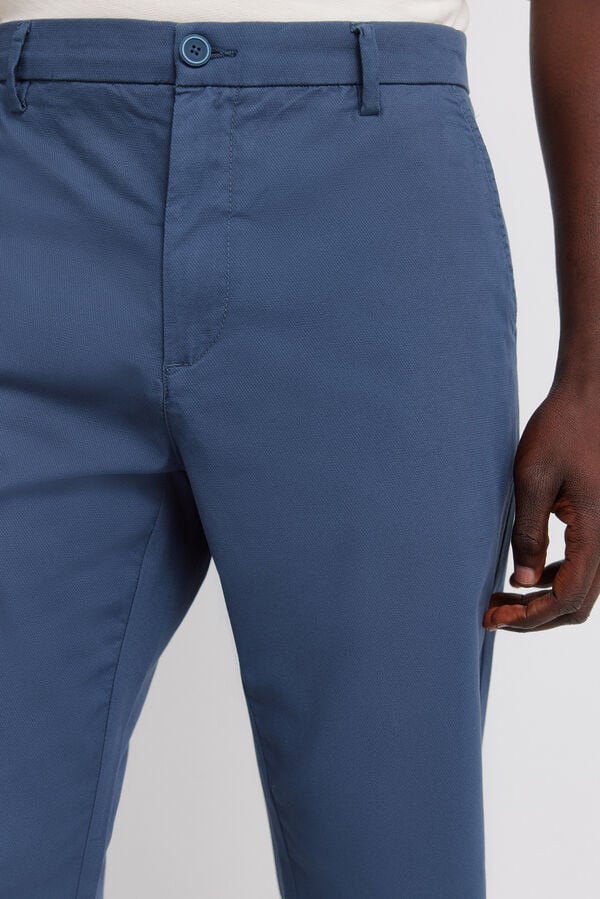 Springfield Cal&ccedil;as chino estrutura comfort slim fit azul