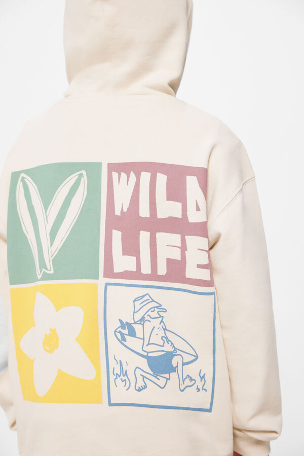 Springfield Sweatshirt capuz "Wild Life" menino natural