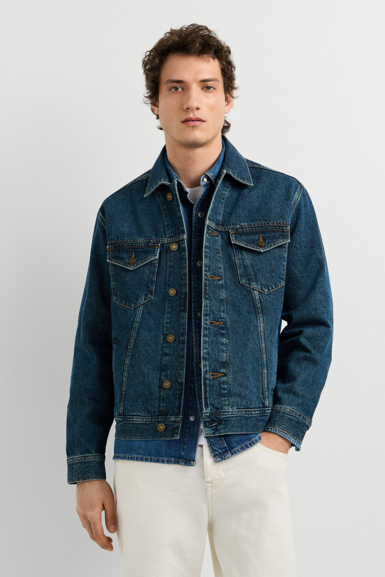 Pepe Jeans Casaco trucker denim oversize