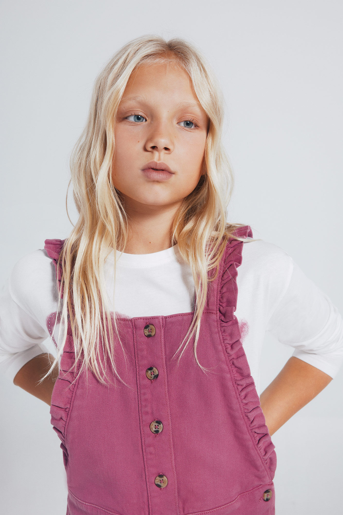 Springfield Kids Macac&atilde;o longo com babados para meninas