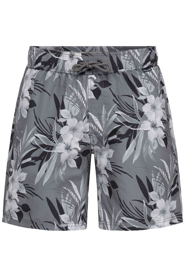 Blend PLUS Fato de banho estampado tamanho grande cinzento