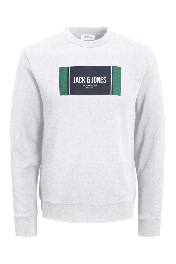 Jack & Jones PLUS Moletom Plus sweatshirt regular fit branco