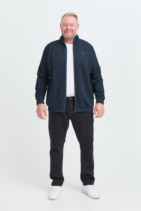 Blend PLUS Sweatshirt piqu&eacute; Plus azul