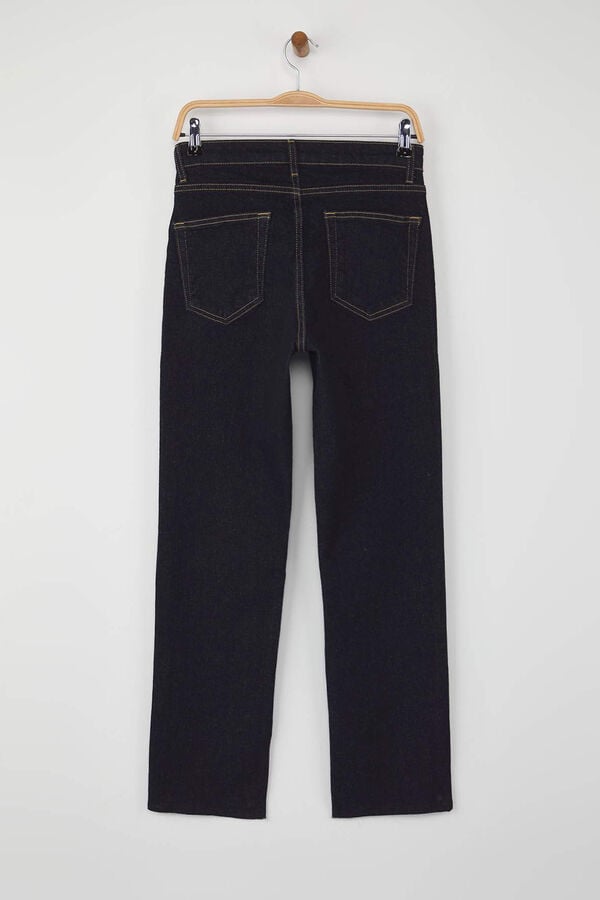 Trendyol Jeans retos de cintura alta azul