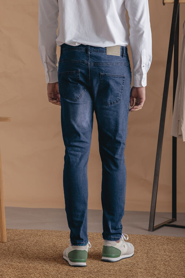 Celopman Jeans fino e leve azul