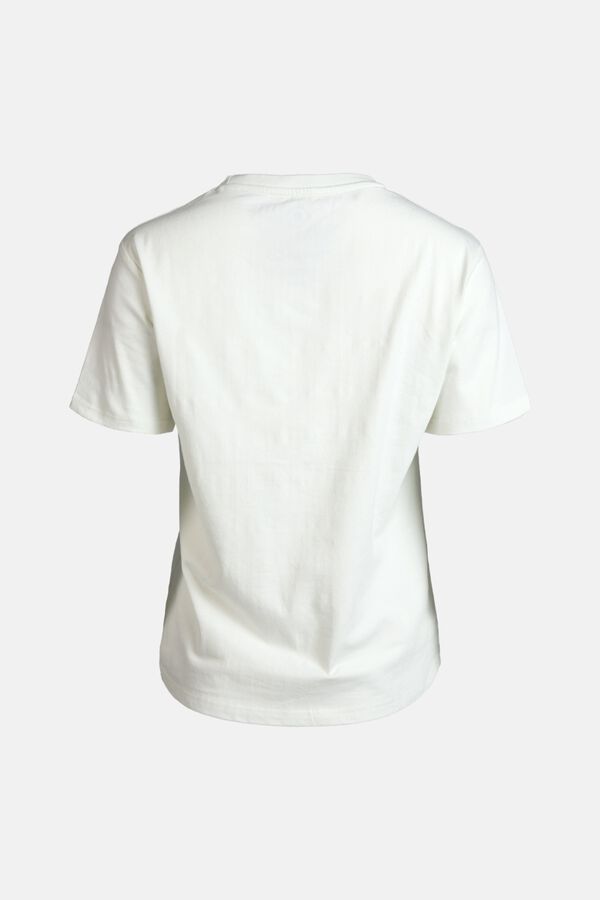 Izas T-shirt de algod&atilde;o de manga curta bege