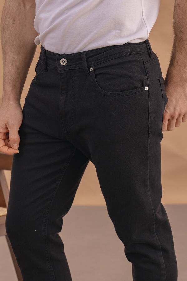 Celopman Calças 5 Bolsos Skinny preto