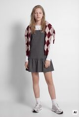 Springfield Kids Jardineiras de alfaiataria para menina cinzento