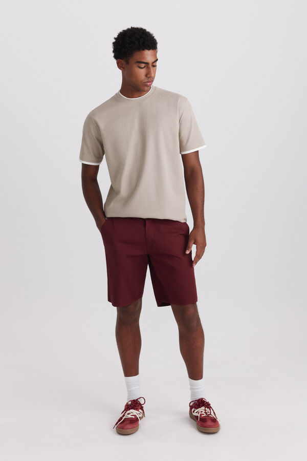 Springfield Bermuda comfort fit color vermelho