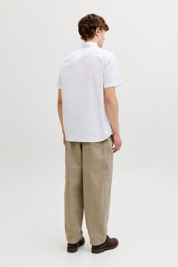 Jack & Jones Camisa oxford regular fit branco