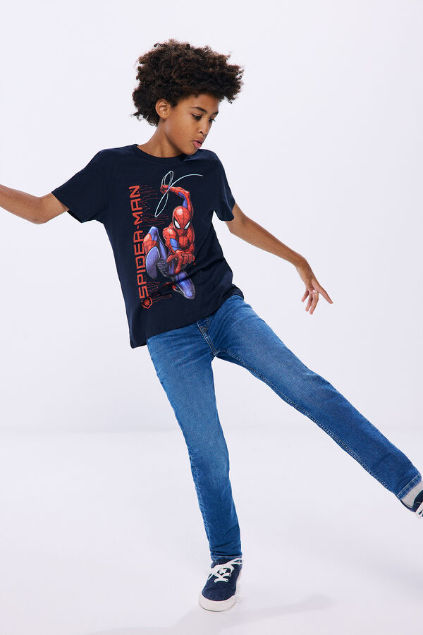 Springfield Camiseta Spiderman niño azul oscuro