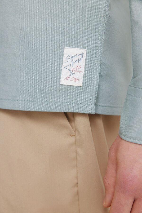 Springfield camisa polo oxford leve verde