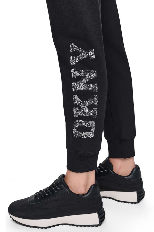 DKNY Cal&ccedil;a jogger com bolsos e logo preto