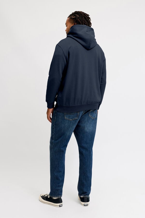 Jack & Jones PLUS Sweatshirt com capuz azul