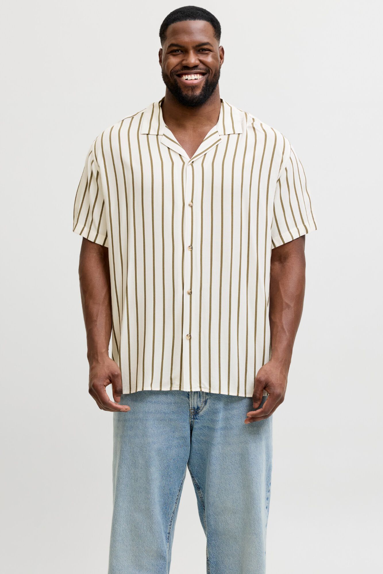 Jack & Jones PLUS Camisa estampada manga curta
