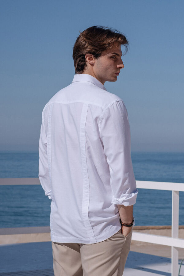 Celopman Camisa Cubana Blanca blanco