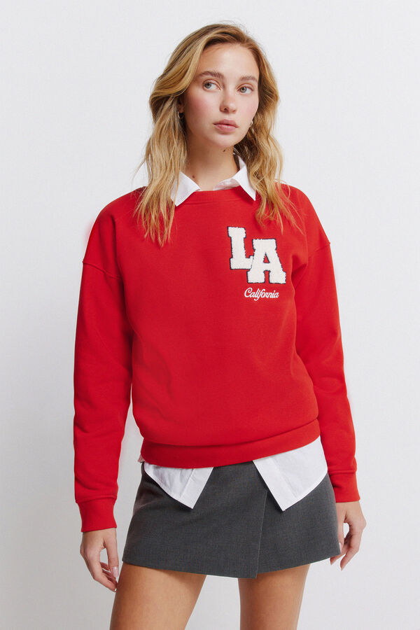 Springfield Sweatshirt "L.A" vermelha vermelho