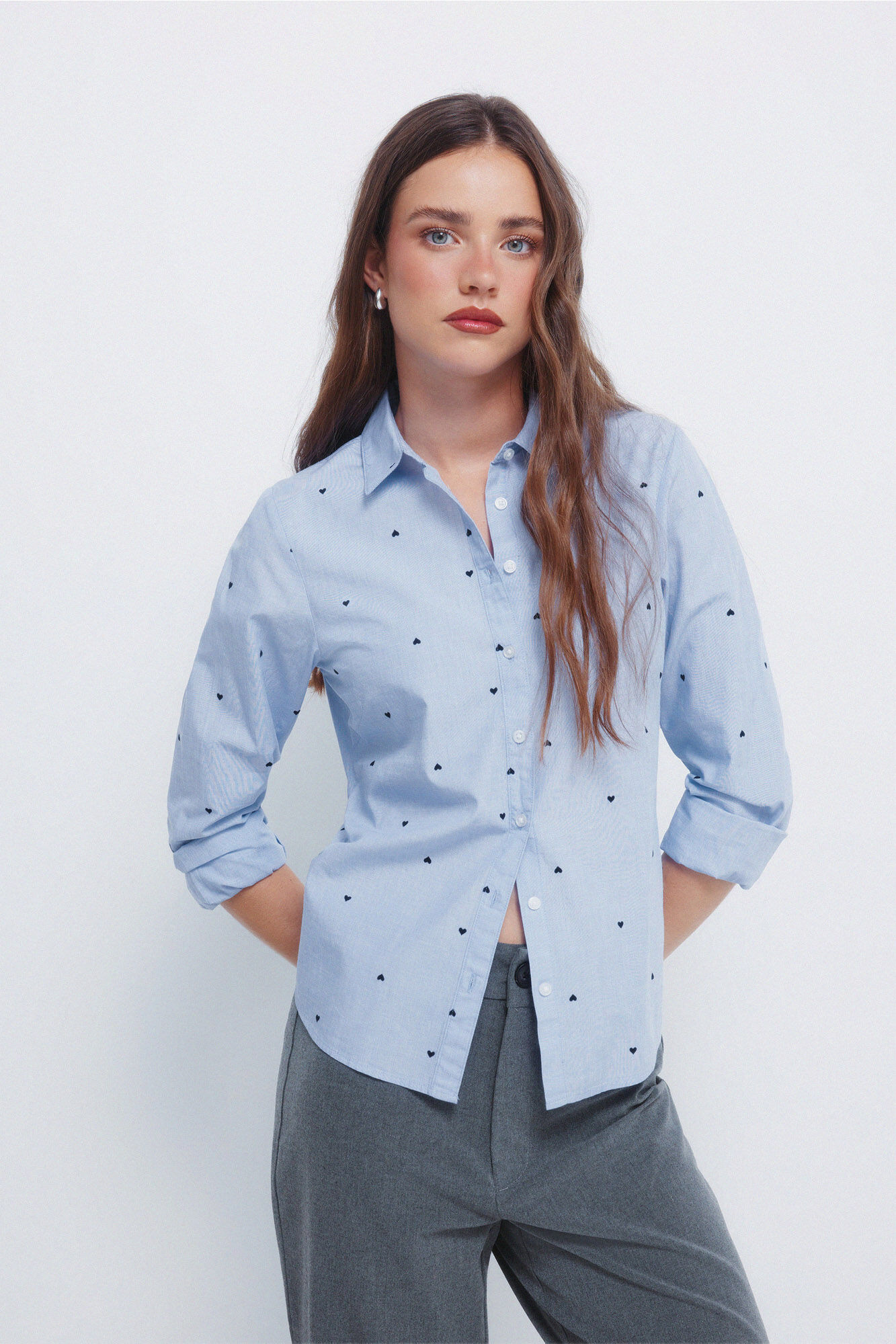 Springfield Camisa com detalhes bordados