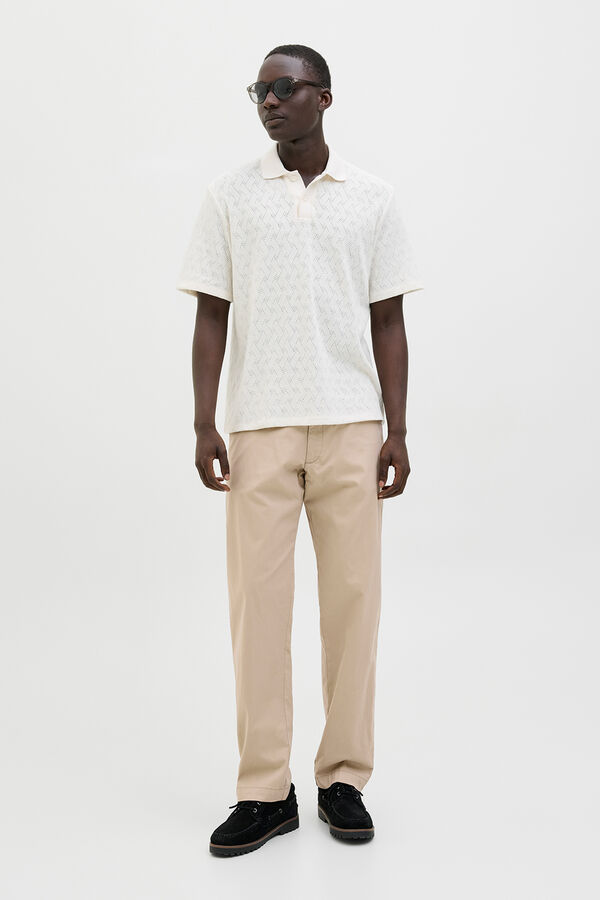 Jack & Jones Calças estilo chino cinzento