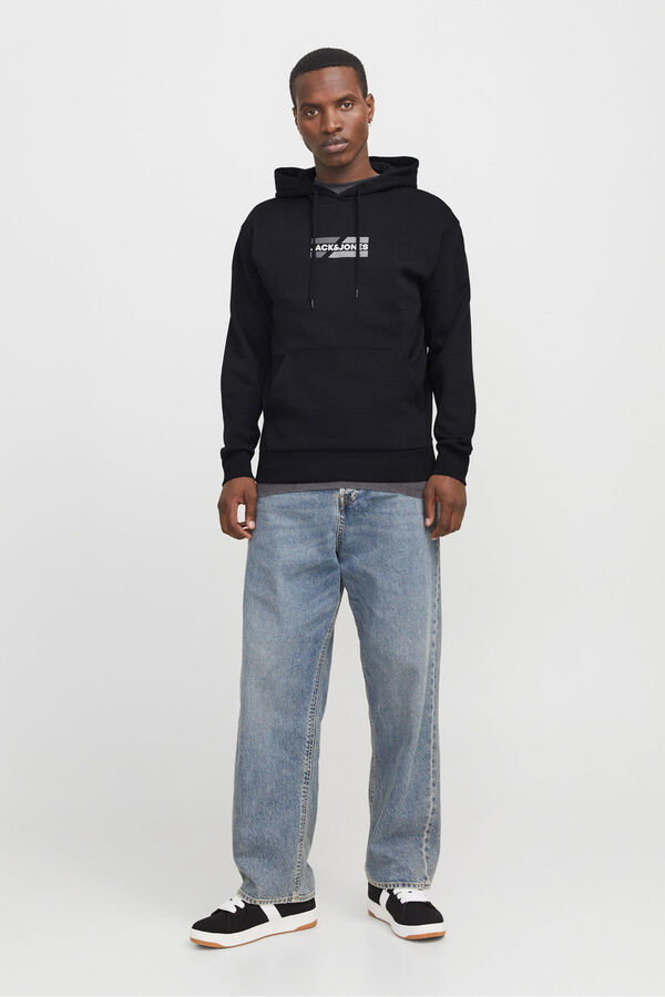 Jack & Jones Front logo sweatshirt black