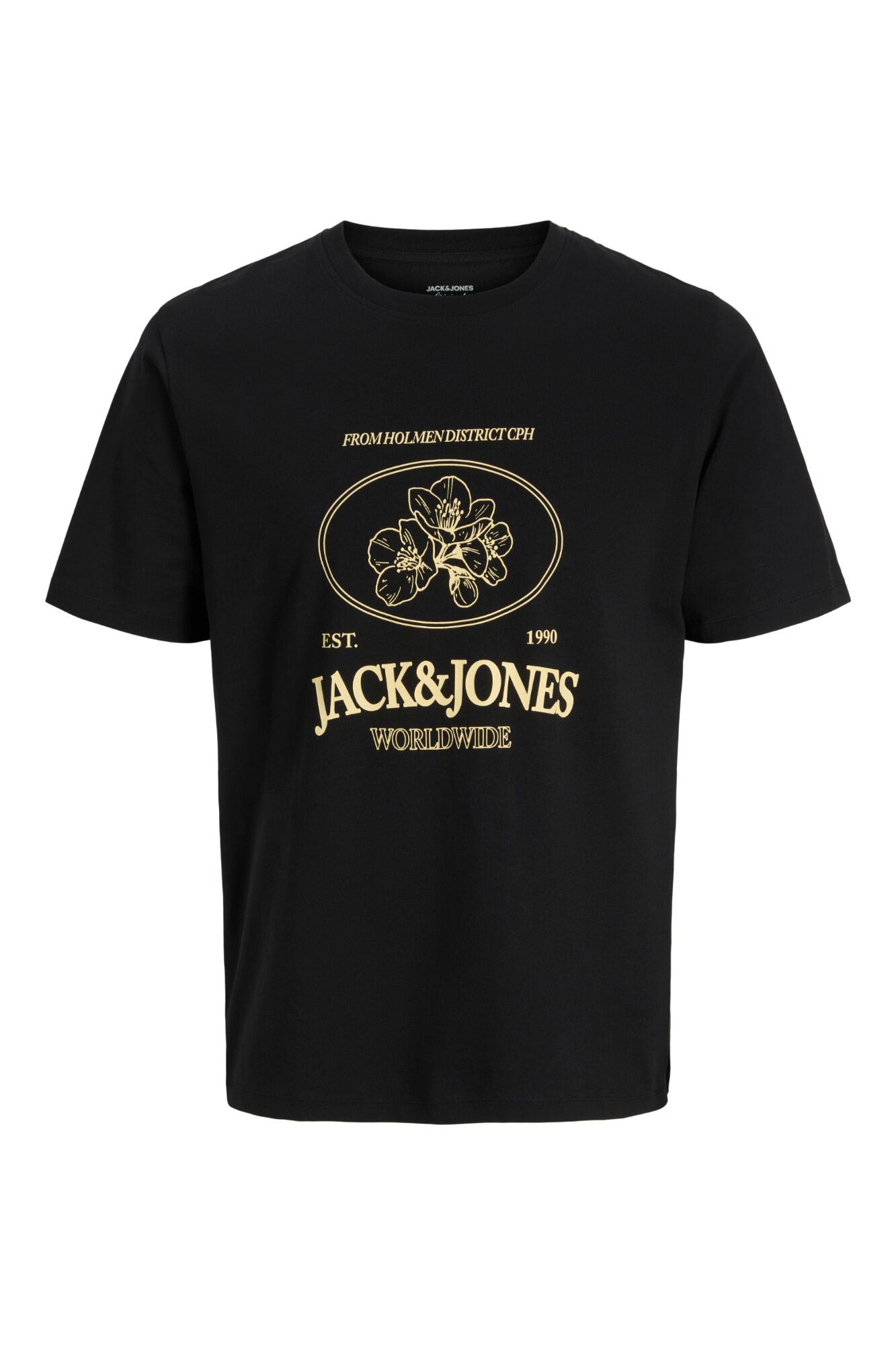 Jack & Jones PLUS T-shirt manga curta em algod&atilde;o