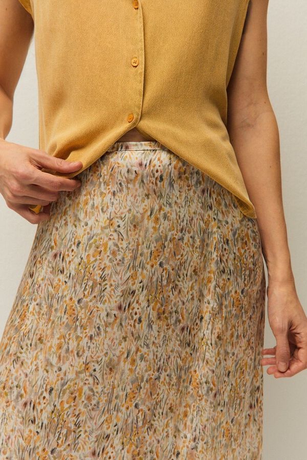 Systemaction Saia comprida estampada estampado