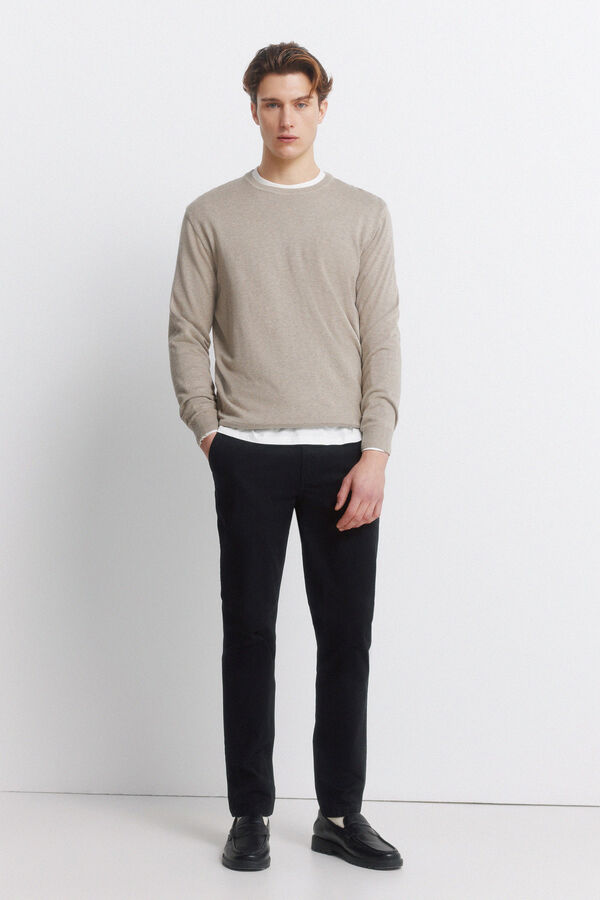 Springfield Camisola b&aacute;sica logo Springfield cru