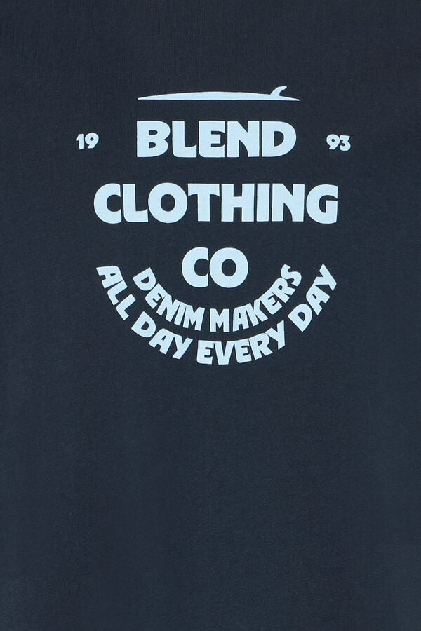 Blend PLUS T-shirt de manga curta tamanho grande azul