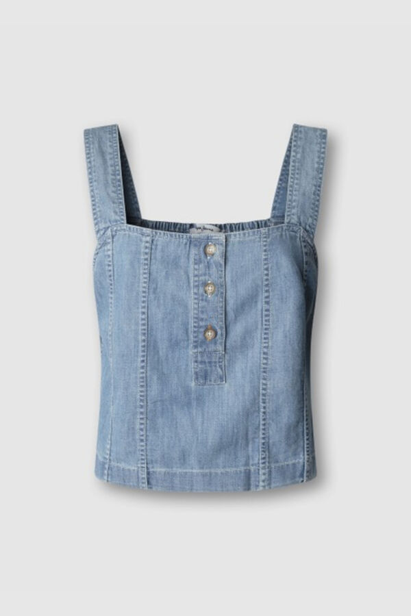 Pepe Jeans Colete leve em denim azul