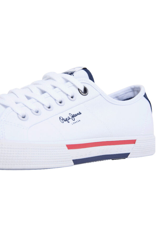 Pepe Jeans Tênis Clássicos em Sarja branco