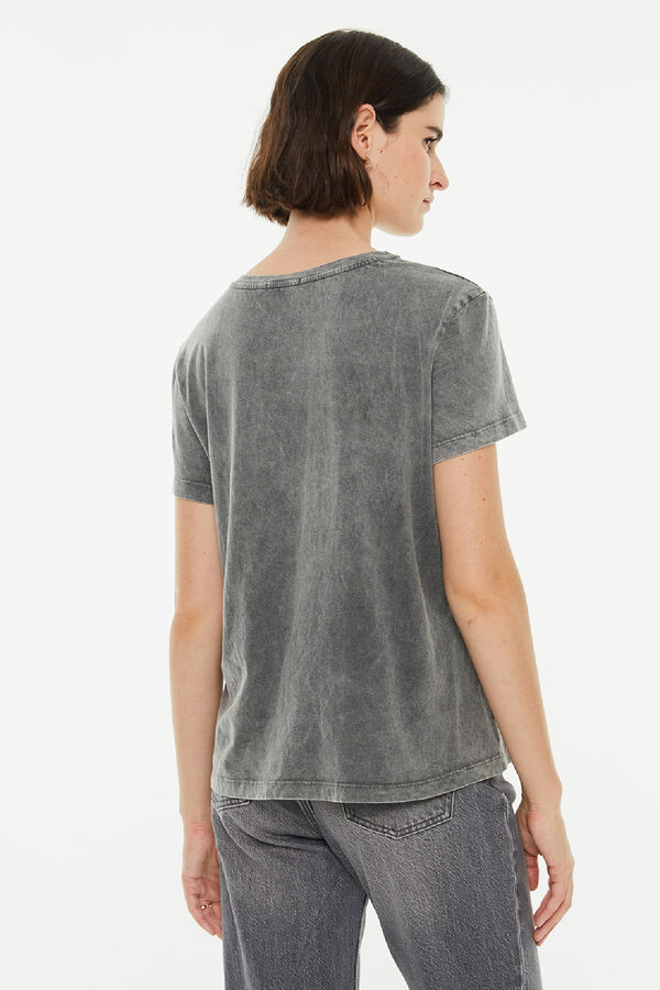 Springfield Oversized short sleeve t-shirt with wings print gray