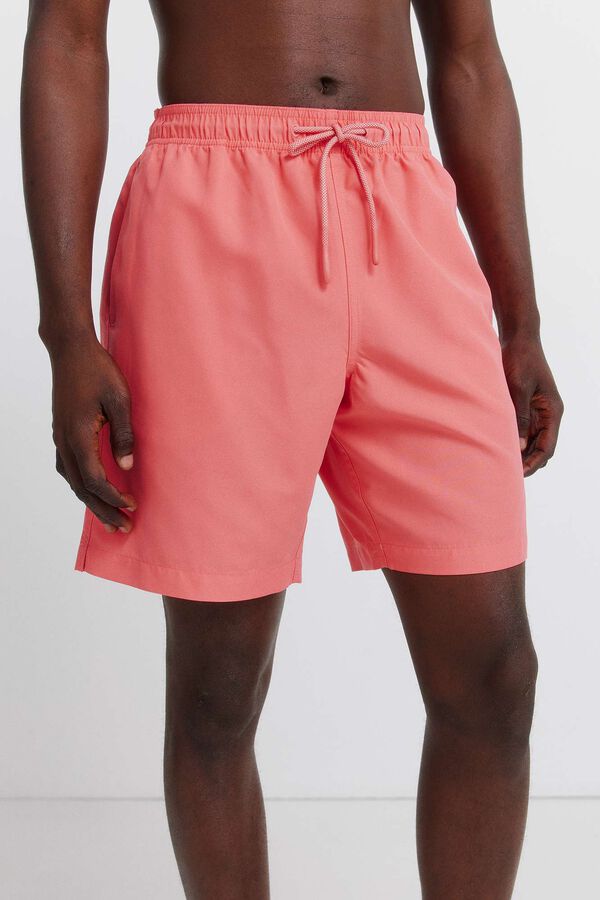 Springfield Fato de banho liso comprido castanho